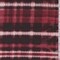 Brick/Raisin/Black Blur Plaid Matte Jersey Knit Fabric By the Yard